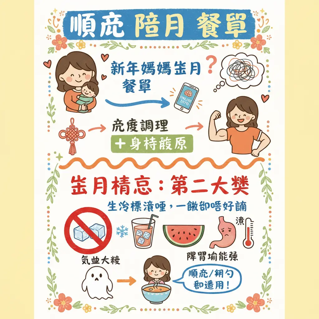 陪月 餐單 - 順產