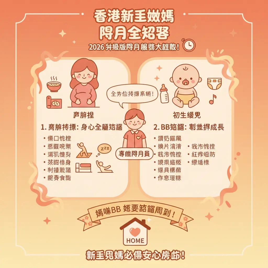 香港 陪月 - 新手媽媽